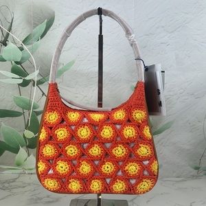 Simon Miller Crochet Snap Shoulder Bag Hibiscus Banana
